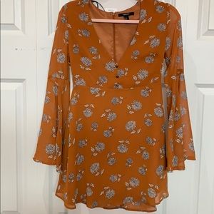 Orange Flower Dress from Forever 21